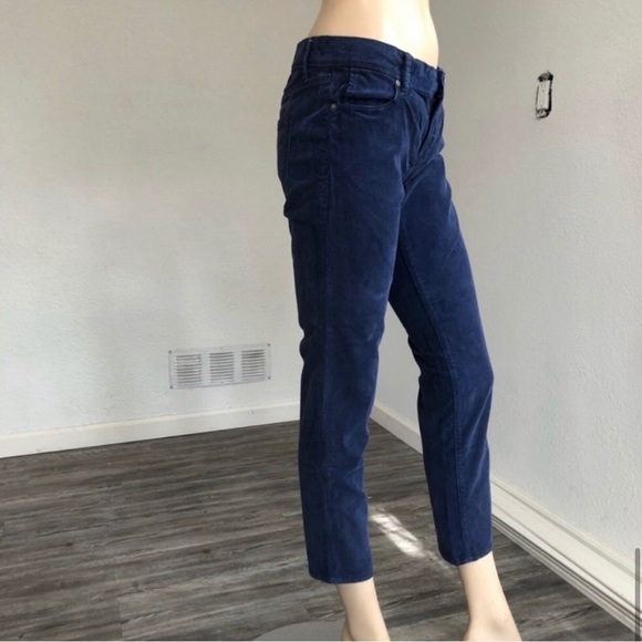 Free People royal blue corduroy low cut jeans S:27 - Picture 11 of 13